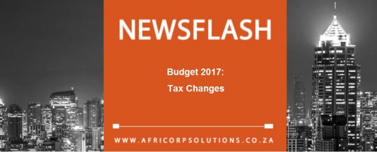 Budget 2017: Tax Changes