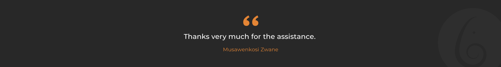 Musawenkosi-Testmonial